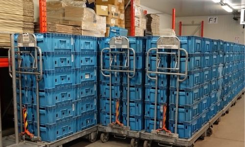 Logistics warehouse – 3,000 m² · 125 m² temperature-controlled